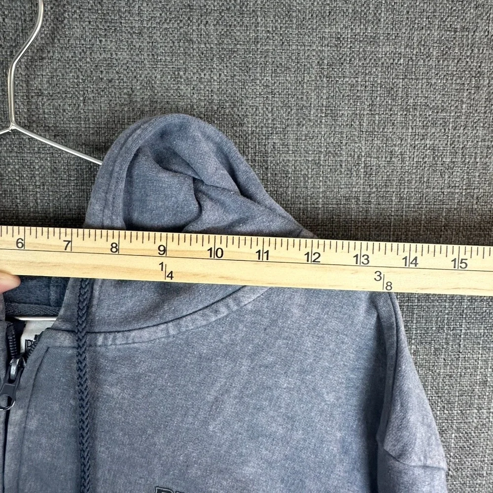 Marvel Black Panther Zip Up‎ Hoodie Youth XL Grey Acid Wash Graphic